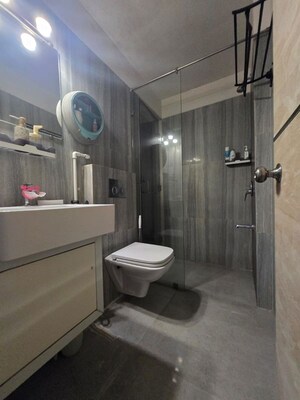 Bathroom in 3 BHK Apartment at NG Grand Plaza, Ghansoli – for Rent