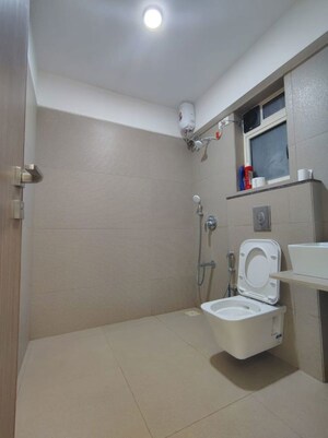 Bathroom in 3 BHK Apartment at Gulmohar Road – for Rent