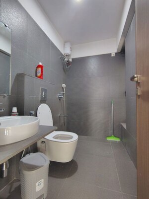 Bathroom in 3 BHK Apartment at Gulmohar Road – for Rent