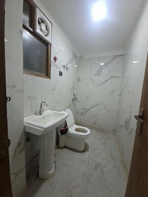 Bathroom in 2 BHK Builder Floor at Chattarpur – for Rent