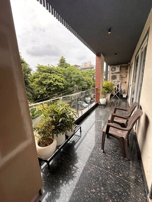 Balcony in 3 BHK Builder Floor at Sector 45 – for Rent