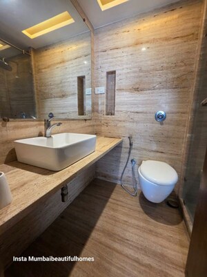 Bathroom in 4 BHK Apartment at L Nagpal Ruby, Bandra West – for Sale