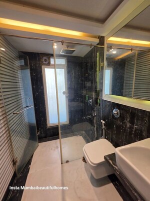 Attached Bathroom in 4 BHK Apartment at L Nagpal Ruby, Bandra West – for Sale