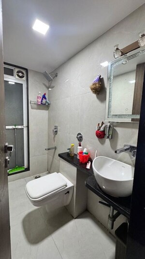 Bathroom in 3 BHK Apartment at Tricity palacio, Seawoods – for Rent
