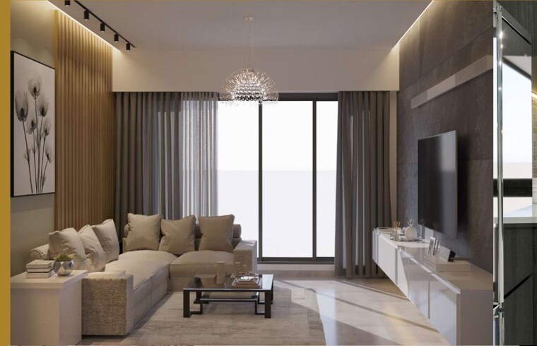 Living Room, our-home-chs 2.5 Bedroom 770 Sq.Ft. Apartment In Andheri West Mumbai 10603386
