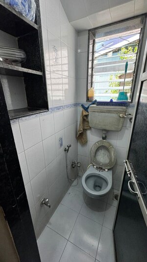 Bathroom in 1 BHK Apartment at Koteshwar Nagar CHS, Andheri East – for Rent