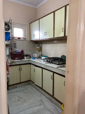 Kitchen in 1 RK Builder Floor at Greater Kailash I – for Rent