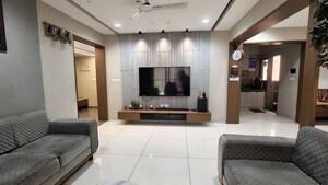 Living Room in 4 BHK Apartment at Vastrapur – for Sale