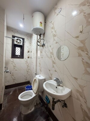 Bathroom in 2 BHK Builder Floor at Malviya Nagar – for Rent