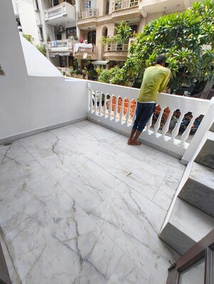Balcony in 3 BHK Builder Floor at Kalkaji – for Rent