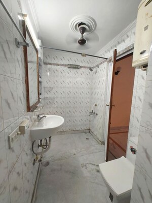 Bathroom in 3 BHK Builder Floor at Kalkaji – for Rent