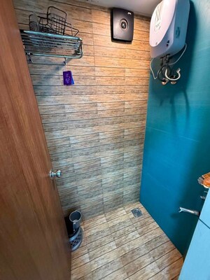Bathroom in 1 BHK Apartment at Lodha Crown Quality Homes, Majiwada – for Rent