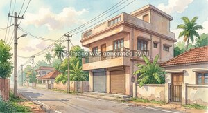  Builder Floor – Exterior View View at Vengurla - for Sale
