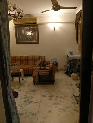 Living Room in 3 BHK Builder Floor at Chittaranjan Park – for Sale