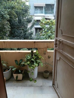 Balcony in 3 BHK Builder Floor at Chittaranjan Park – for Sale