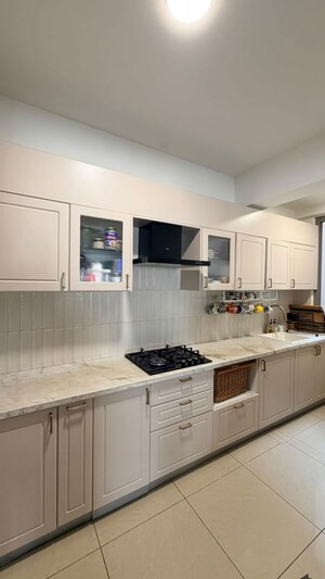 Kitchen in 3 BHK Apartment at Goyal Orchid Piccadilly, Thanisandra Main Road – for Rent