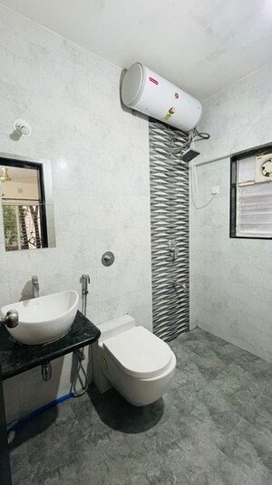 Bathroom in 2 BHK Apartment at Karan Manor, Baner – for Rent