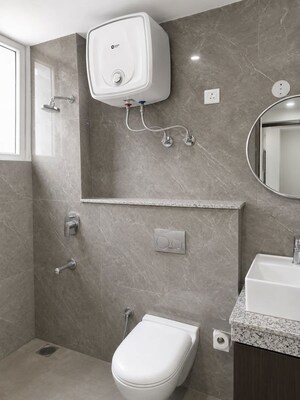 Bathroom in 3 BHK Apartment at Motia Blue Ridge, Dhakoli – for Sale