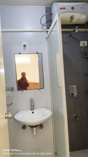 Bathroom in 2 BHK Apartment at Kakkad Madhuban, Balewadi – for Rent