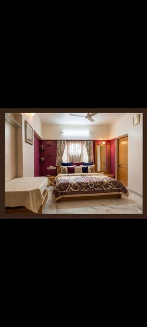 Bedroom in 4 BHK Apartment at Gala Ikebana, Bodakdev – for Rent