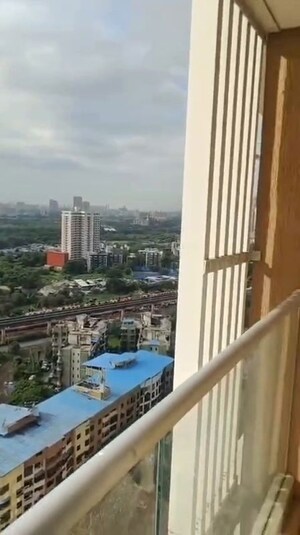 Balcony in 2 BHK Apartment at Dosti Tulip, Balkum Pada – for Rent