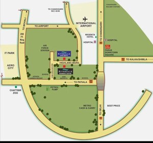 3 BHK Apartment – Map Location View at Patiala Road - for Sale