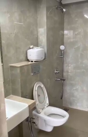 Bathroom in 3.5 BHK Apartment at L & T Rejuve 360 Tower A, Mulund West – for Rent