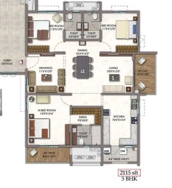 3 BHK Apartment For Sale in Vision Arsha