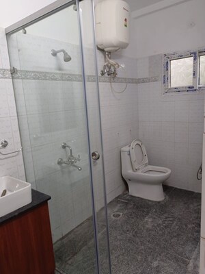 Bathroom in 3 BHK Apartment at Burj Banjara, Banjara Hills – for Rent