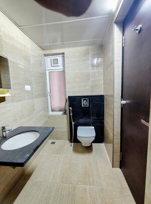 Bathroom in 3 BHK Apartment at Aparna Zenon, Puppalaguda – for Rent