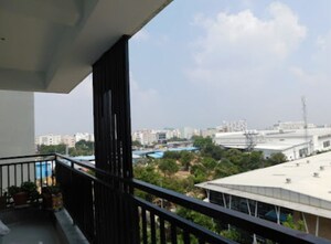 Balcony in 2 BHK Apartment at Rudhra Bhuvi, Pragathi Nagar – for Sale