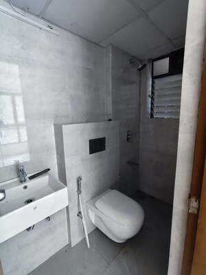 Bathroom in 1 BHK Apartment at Siddha Sky, Sion – for Rent
