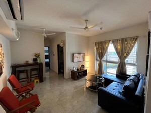 Living Room in 2 BHK Apartment at Lodha Amara, Kolshet Road – for Sale