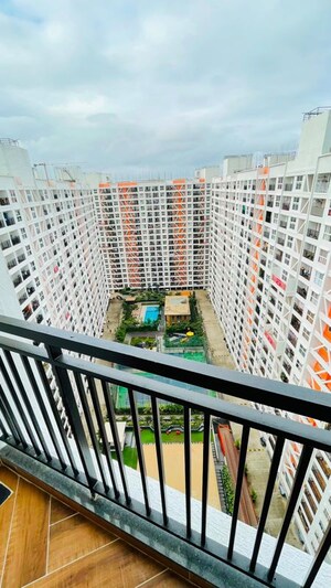Balcony in 3 BHK Apartment at Unique K Town, Kiwale – for Rent