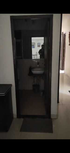 Bathroom in 3 BHK Apartment at Omkar Veda Exclusive, Parel – for Rent