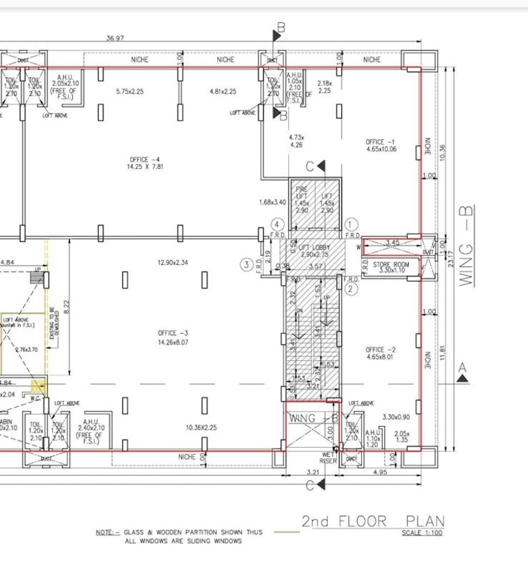 Floor Plan, trade-square Commercial Office Space in IT/SEZ 6000 Sq.Ft. In Sakinaka Mumbai 10661412