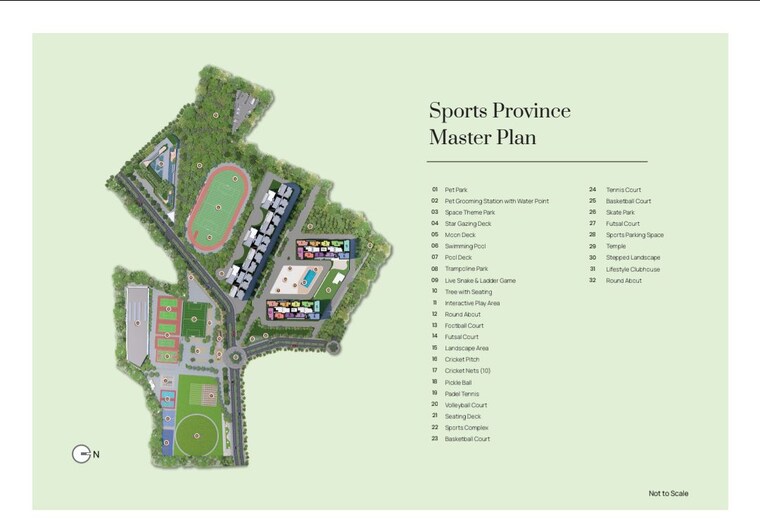 Master Plan, mana-the-right-life 3 Bedroom 1661 Sq.Ft. Apartment In Sarjapur Road Bangalore 10700614