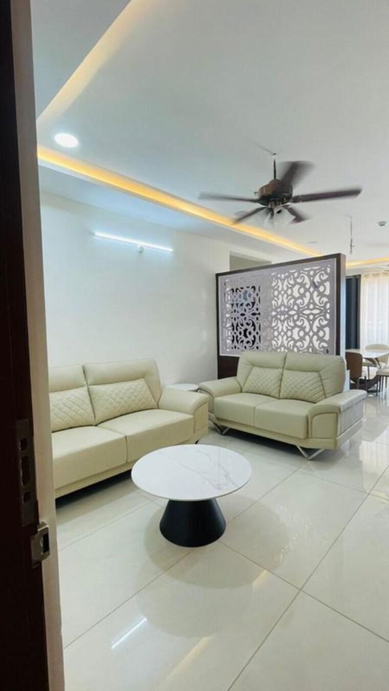 Living Room, prestige-beverly-hills 3 Bedroom 1796 Sq.Ft. Apartment In Kokapet Hyderabad 10700736