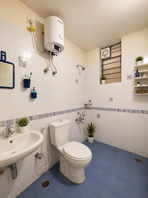 Attached Bathroom in 2 BHK Apartment at Navya Niketan, Mahadevpura – for Sale