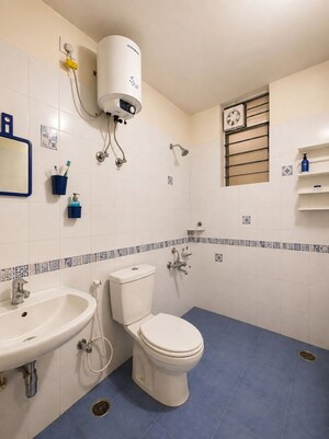 Attached Bathroom in 2 BHK Apartment at Navya Niketan, Mahadevpura – for Sale