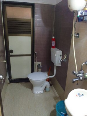 Bathroom in 2 BHK Apartment at Akashganga Complex Kavesar, Kavesar – for Rent