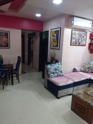 Living Room in 2 BHK Apartment at Akashganga Complex Kavesar, Kavesar – for Rent