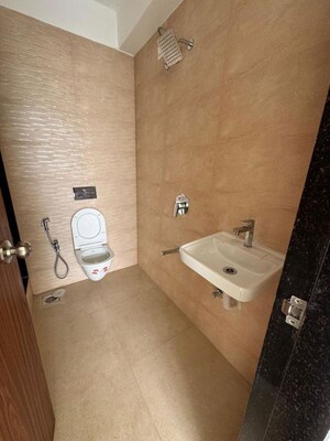 Bathroom in 1 BHK Apartment at JVM Twin Tower, Kasarvadavali – for Rent