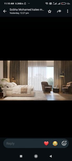 Bedroom in 3 BHK Apartment at Sobha Infinia, Koramangala – for Sale