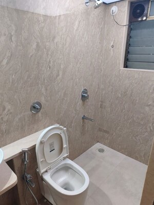 Bathroom in 2 BHK Apartment at Kabra Paradise, Andheri West – for Rent