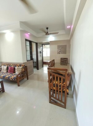 Living Room in 1 BHK Apartment at Agarwal Trinity Towers, Malad West – for Rent