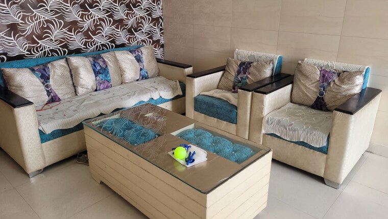 Living Room, mona-greens 2 Bedroom 1207 Sq.Ft. Apartment In Ghazipur Zirakpur 10701206