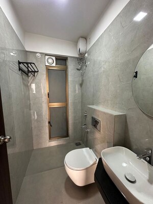 Bathroom in 2 BHK Apartment at Raymond Ten X Habitat, Pokhran Road No Two – for Rent