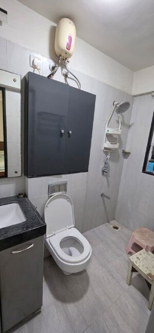 Bathroom in 3 BHK Apartment at Godrej Central, Chembur – for Rent