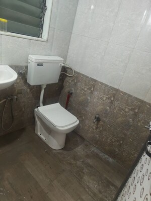Bathroom in 2 BHK Apartment at Sea Breeze Tower, Nerul – for Rent